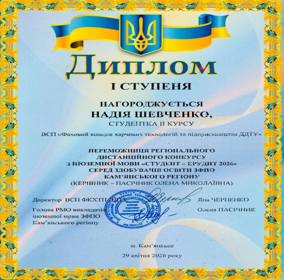 Найкращі здобувачі освіти